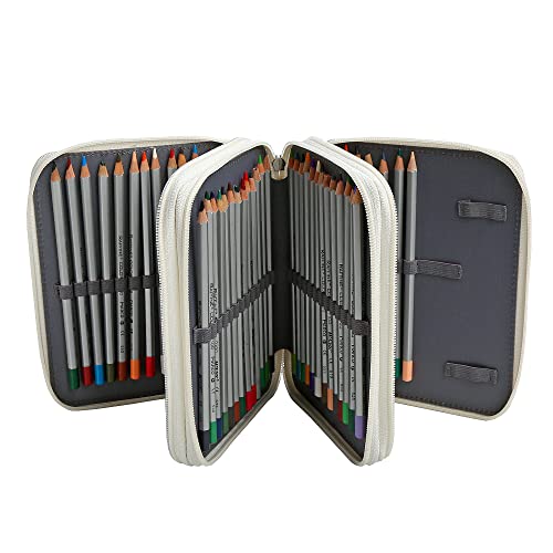 Lbxgap Rose Pencil Organizer - 72 Slot Colored Pencil Case with Zipper for Watercolor Pens, Markers and More - Image 2