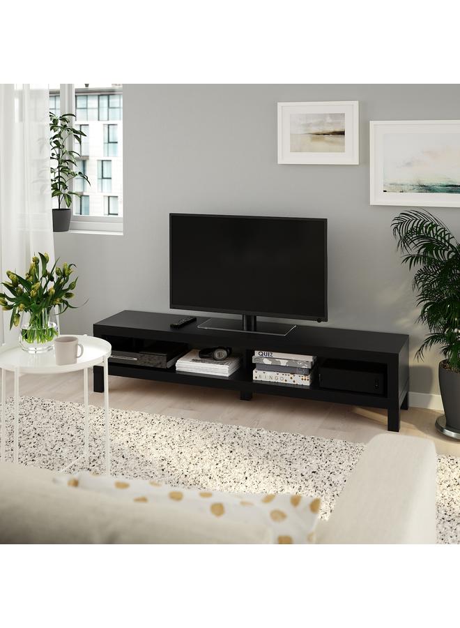 زبون طاولة تلفاز، أسود-بني، 160X35X36 سم - Image 2