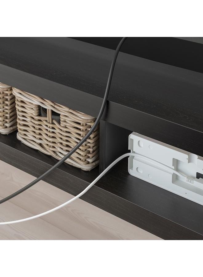 زبون طاولة تلفاز، أسود-بني، 160X35X36 سم - Image 4