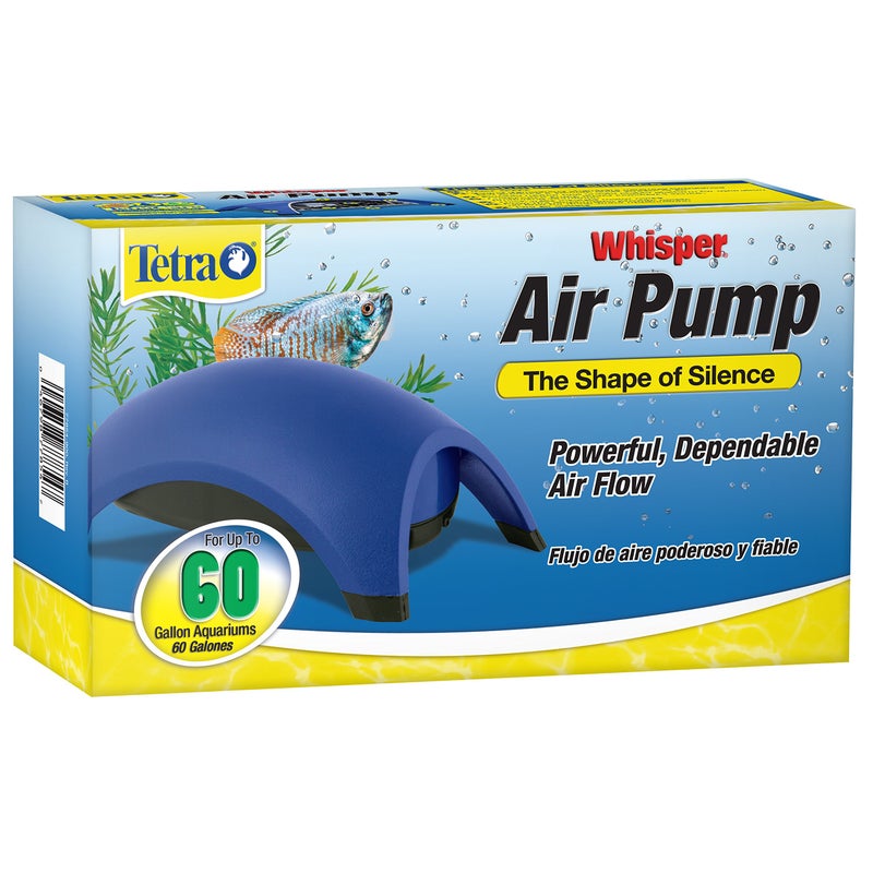 Tetra Whisper Air Pump 40 To 60 Gallons, For Aquariums, Powerful Airflow, Non-UL Listed,Blue - Image 1