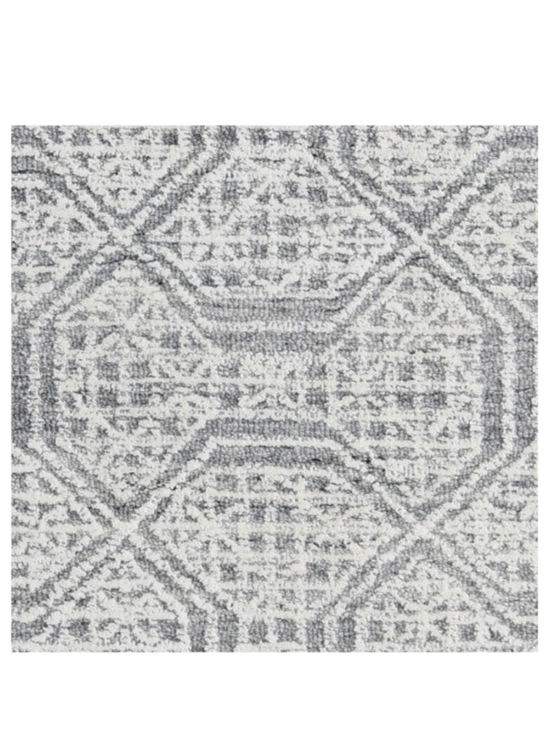 AURUM HOME AH033C Hand Tufted  Modern Area Rug  Indoor Living Dining Bedroom Room and Gallery Area Rugs Loop Cut Pile Wool, Rectangle  - Image 3