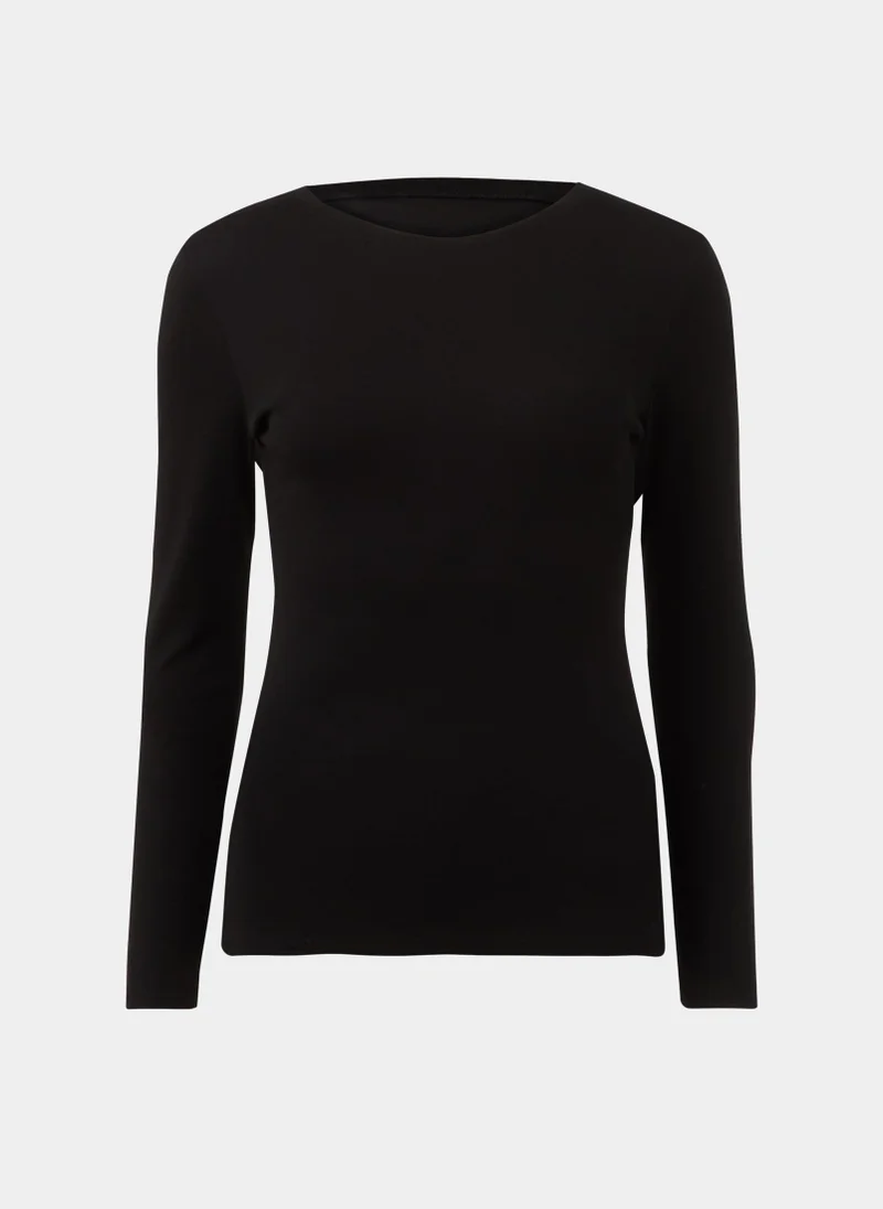 Matalan Black Long Sleeve T-Shirt