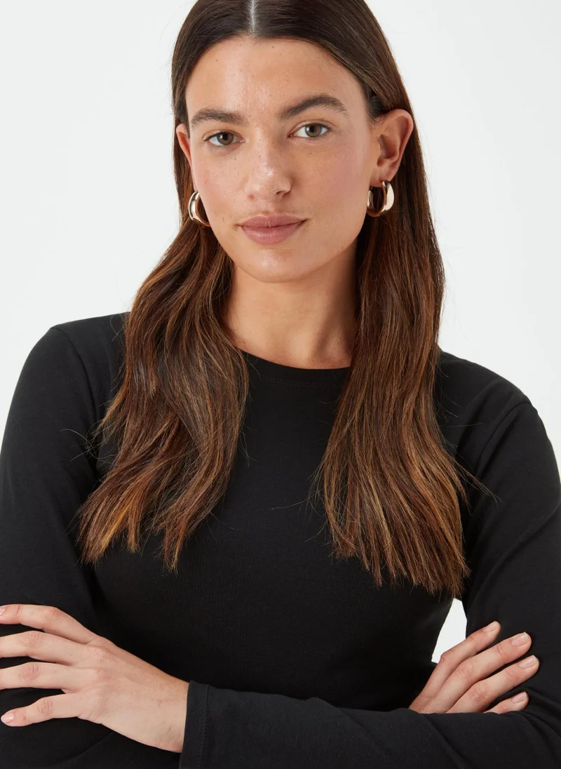 Matalan Black Long Sleeve T-Shirt