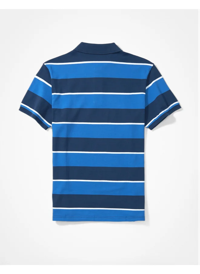 امريكان ايجل AE Striped Pique Polo Shirt
