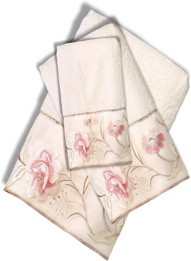Popular Bath Dublin Rose, Towel Set, Beige - Image 1