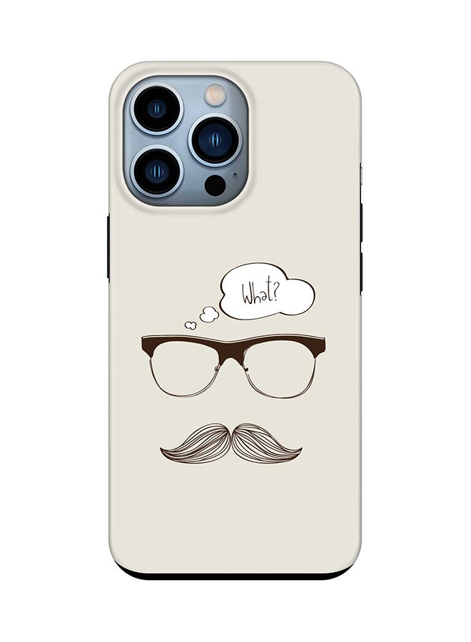 Stylizedd Tough Pro Case for iPhone 15 Pro Dual Layer Hybrid PC TPU Customized Mobile Cover Matte Finish Phone Case - What (Hipster) - Image 1