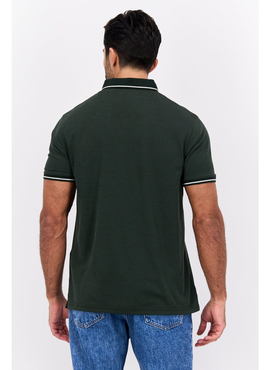 Men Regular Fit Textured Short Sleeves Polo Shirt, Olive - pzsku/Z24F55D4C396C38E91B8EZ/45/_/1737642507/83036bc2-453c-4e16-8114-ec5354480400