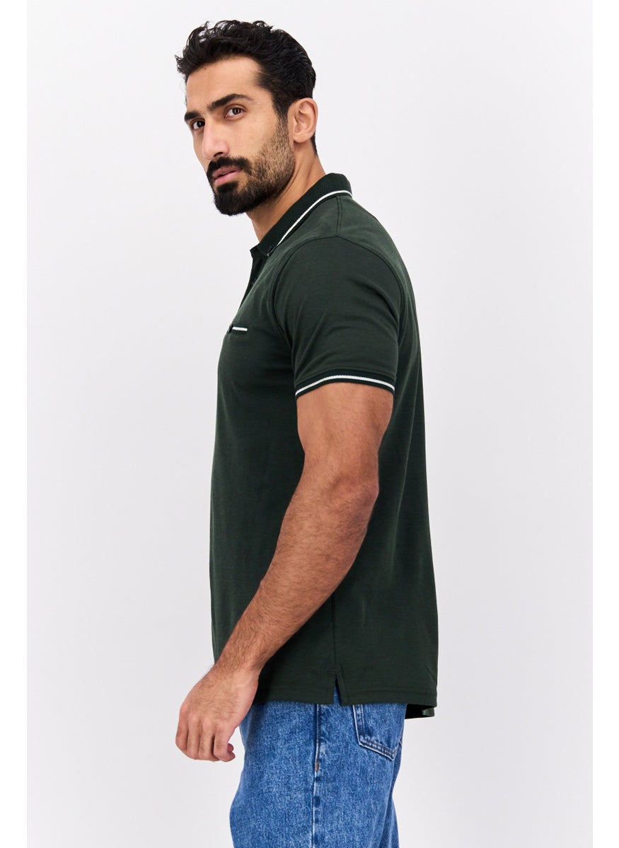 Men Regular Fit Textured Short Sleeves Polo Shirt, Olive - pzsku/Z24F55D4C396C38E91B8EZ/45/_/1737642508/2038104f-a520-4285-88f5-864c666988f8