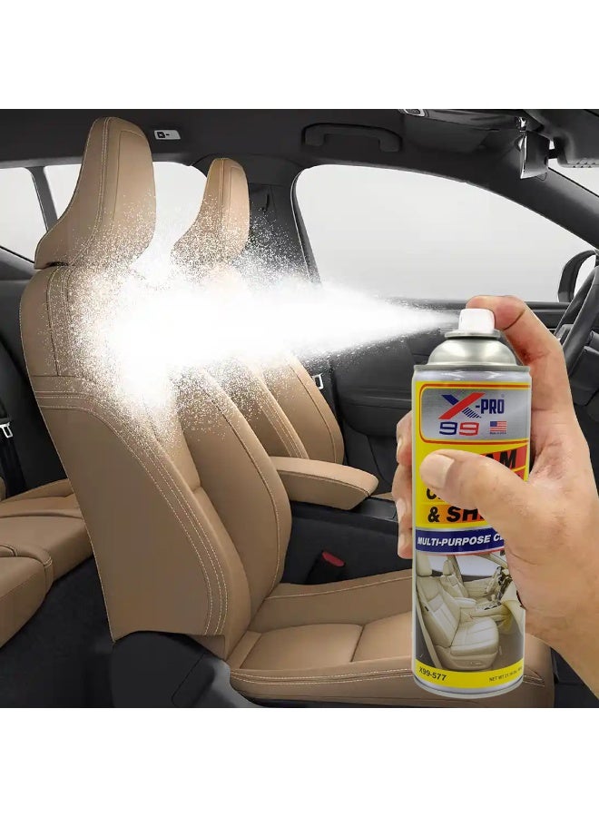 Xpro X-PRO X99-577 Foam Cleaner & Shine 600g - Multi-Purpose Car Interior & Home Cleaner Spray - Waterless Deep Cleaning Foam for Leather Seats, Dashboard, Door Panels, Shoes & Kitchen - Heavy Duty Stain Remover with Built-in Scrub Brush - Image 5