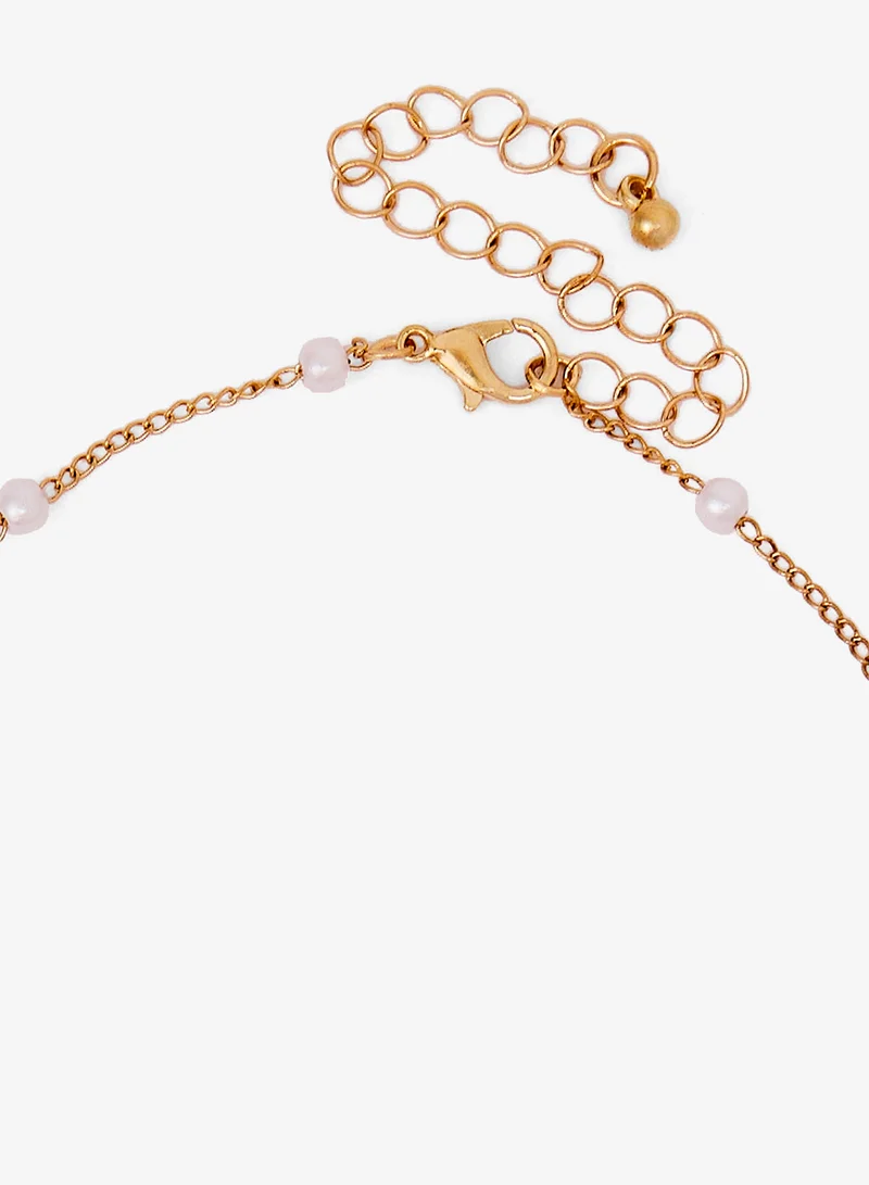 جينجر قلادة شاطئية متعددة الطبقات بتصميم صدف