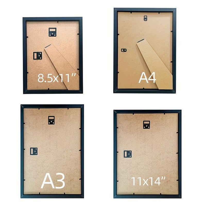 إطار وثائق أسود مقاس A3 للشهادات والدبلومات للعرض على الحائط أو المكتب - Image 4