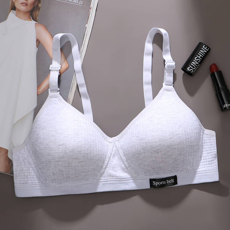 Cotton Comfort Seamless Girls Bra Wine red - Image 3