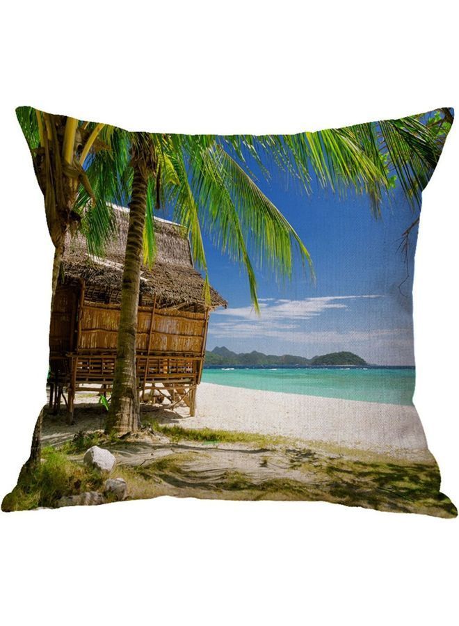 NIBEMINENT Home Altra-Soft Cushion Linen Printed Pillow Office Pillowcase Multi-color