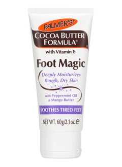 PALMER'S Palmer's, Cocoa Butter Formula with Vitamin E, Foot Magic, with Peppermint Oil & Mango Butter, 2.1 oz, 60 g 