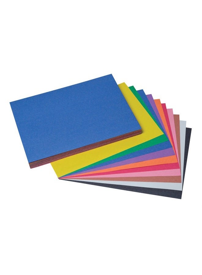 Prang SunWorks Construction Paper, 10 Assorted Colors, 9" x 12", 100 Sheets - Image 2