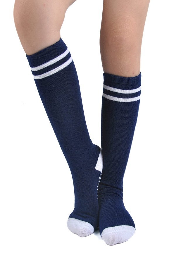 EPEIUS Knee High Socks with Non-Slip Grip Toddler Boys Girls Athletic Stripe Team Tube Socks for Soccer, Basketball, Baseball 5 Pairs Pack,12-36 Months - Image 5