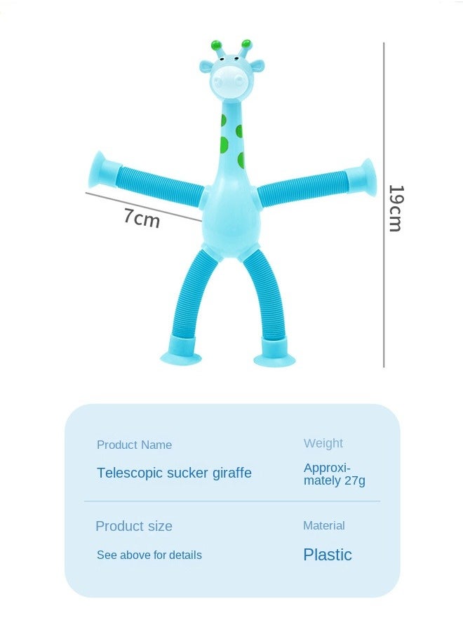 Haidue - 4 PCS Freely Wriggling and Stretchable Giraffe Decompression Toys, Cartoon Glowing Toys, and Interactive Toys for Babies - Image 1