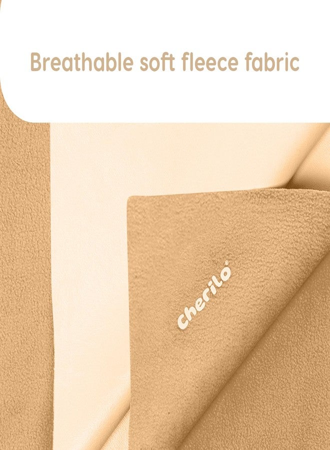 Cherilo Quick Dry Waterproof Protector Baby Dry Sheet, Medium (70cm X 100cm)| Beige - Image 2