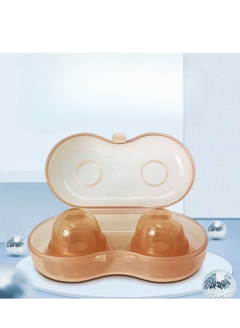 DMG TECH Nipple Shield, Premium Contact Nippleshield, Upgraded Assist Perfect for Nursing Mothers with Inverted & Sore Nipple with Carrying Case for Breastfeeding Mothers, Non-Toxic, Safety Material 2pcs  - Image 3