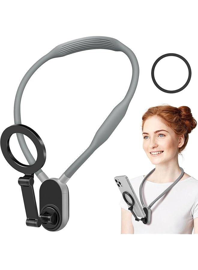 KASTWAVE Neck Phone Holder With Mount For Gopro And Universal Phone Clip, 3In1 Magnetic Hand Free Chest Stand Tripod Handfree Vlog Pov Recording - Image 1