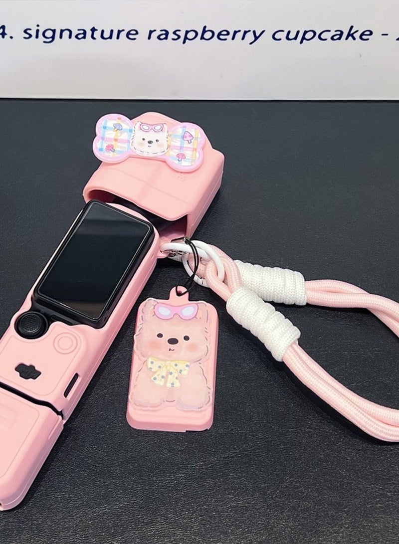 Chillspace DJI OSMO Pocket 3 Case, Soft Silicone Protective Case Cover DJI Osmo Pocket 3 Accessory Kit, Protector Grip Cover Accessorie - Pink - Image 3