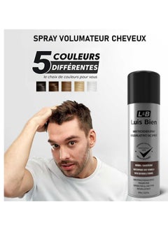 LUIS BIEN Luis Bien Hair Thickening Spray Hair Fiber for Men Women Hair Building Fibers  Full and Thick Hair Instantly Undetectable Water Resistant Formula Hair Fiber (black)  100 ML  - Image 2