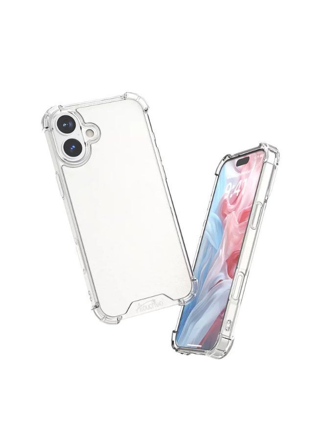 جراب iPhone 16 Plus - غطاء شفاف مقاوم للصدمات من مادة TPU بزوايا معززة | جراب واقي شفاف من King Kong Armour - Image 2