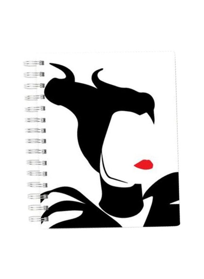 LIT Black Angelina Jolie Printed Spiral Notebook 