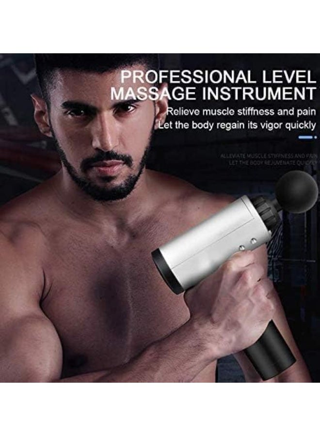 Generic Massage Gun – 6 Speeds with 4 Interchangeable Heads for Deep Tissue Whole-Body Massage – Cordless & Battery Powered - Image 3