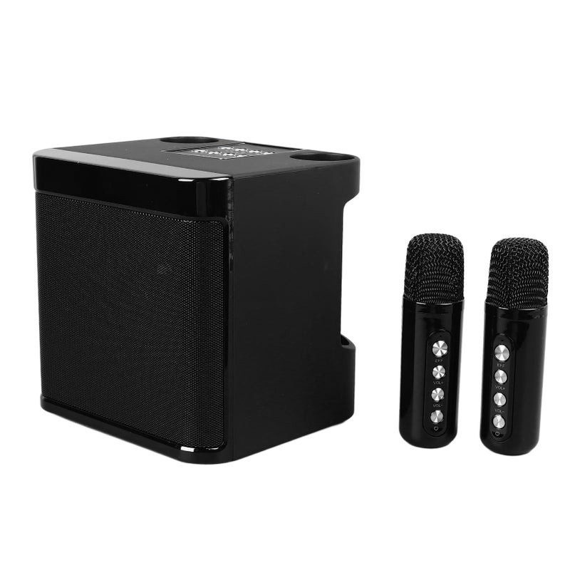 Portable Karaoke Speaker with 2 Microphones Powerful Subwoofer for Home Party Camping Outdoor - Image 3