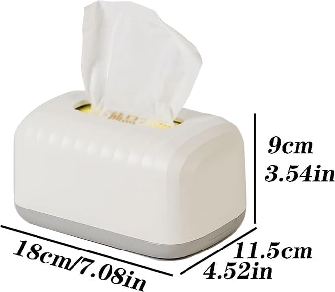 LEVGRY Modern Plastic Tissue Box Holder with Striped Pattern - Elegant Napkin Dispenser for Home, Kitchen, Bedroom, Living Room, Restaurant Decor and Storage - Image 2