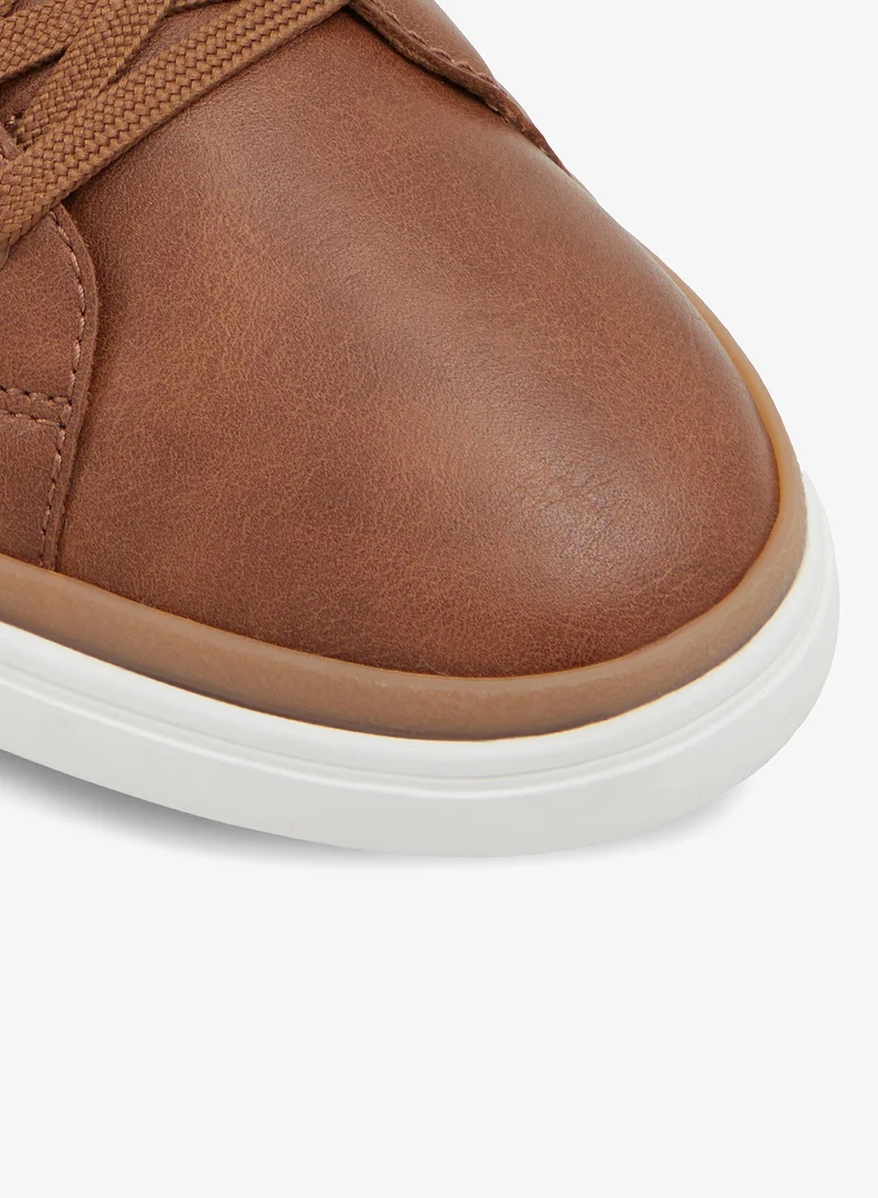 ALDO LIGHT BROWN Finespec Low Top Sneakers for Men | Best Price UAE