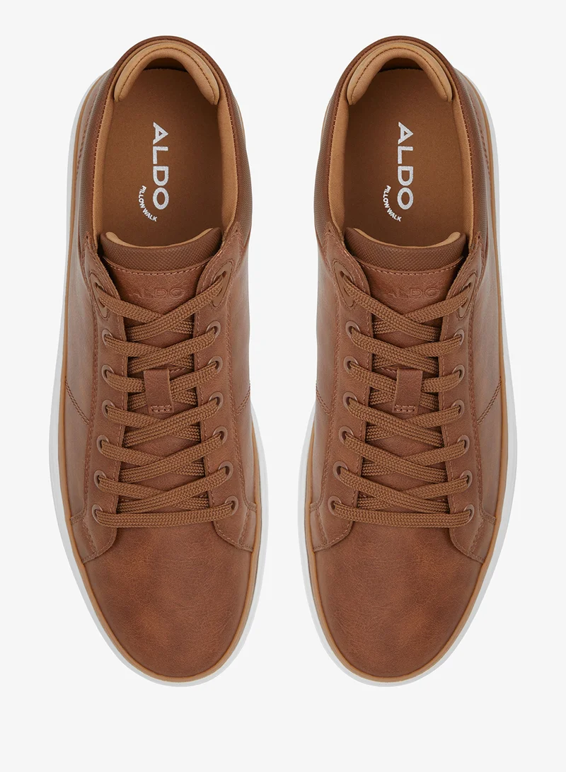 ALDO LIGHT BROWN Finespec Low Top Sneakers for Men | Best Price UAE