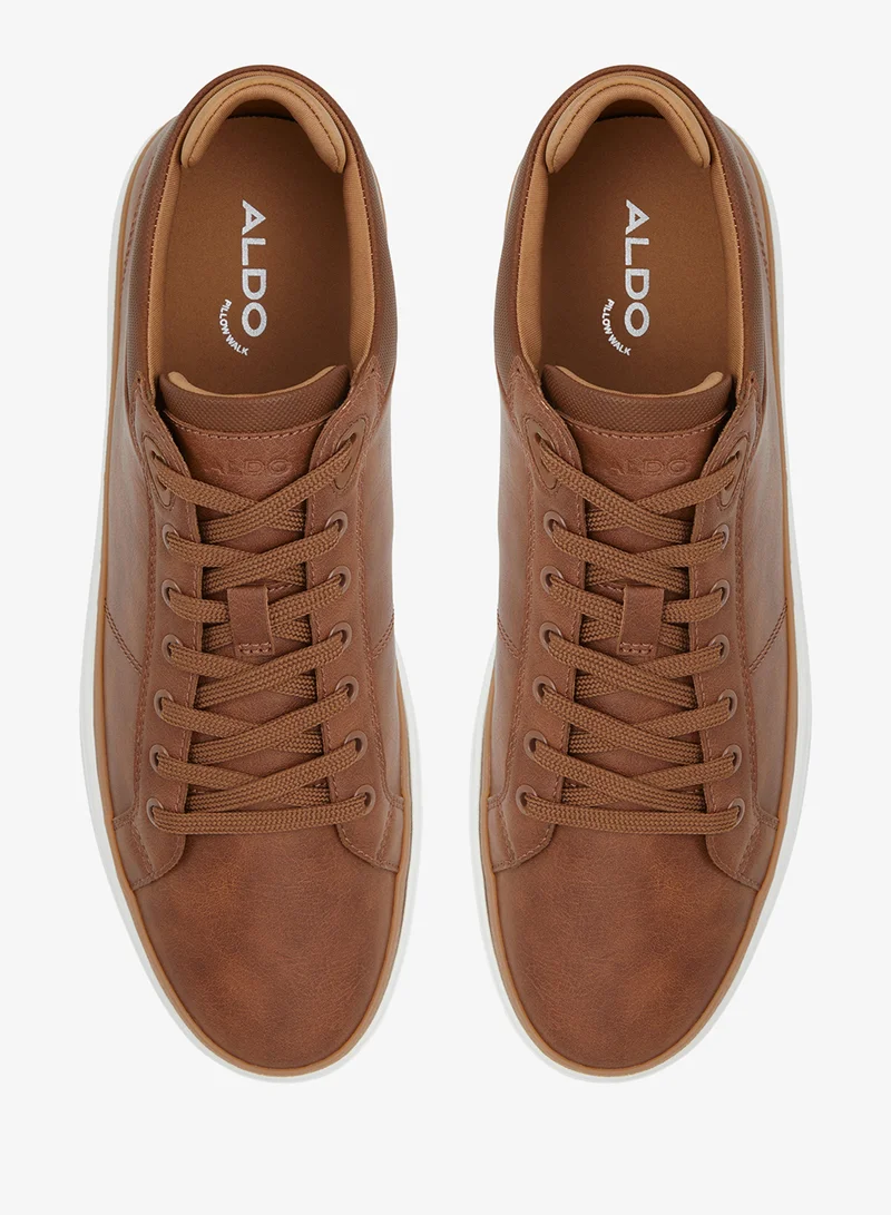 ALDO LIGHT BROWN Finespec Low Top Sneakers for Men | Best Price UAE
