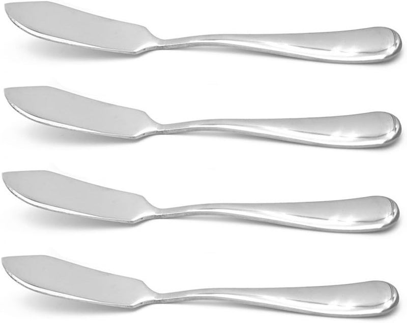 ERCRYSTO Stainless Steel Butter Knife, Set of 4, Butter Spreader, Breakfast Spreads,Cheese and Condiments - Image 1