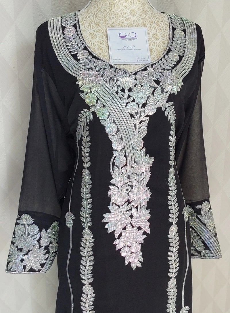 الريش البنفسجي  MUKHAWER DRESSES , MAROON, RED,BLACK - Image 5