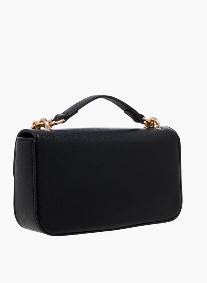 فلورا بيلا من شو إكسبرس Textured Crossbody Bag with Magnetic Flap Closure and Chain Strap