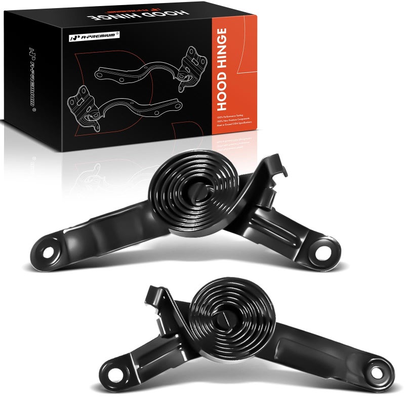 A-Premium APremium Driver and Passenger Hood Hinges Compatible with 20072013 Chevy Chevrolet Chevy Silverado 1500 2500 3500 GMC Sierra 1500 2500 3500 Hood Hinge for 25865749 25865750 GM1237102 GM1237103 - Image 2