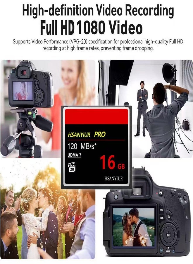 HSANYIUR 16GB CompactFlash Card,UDMA Speed Up to 120MB/s,Original CF Card Camera Memory Card - Image 5