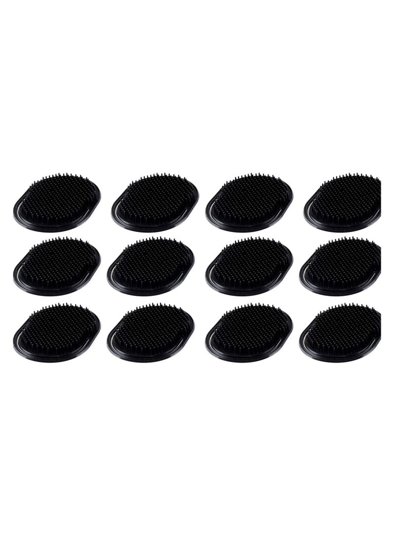 KASTWAVE 12PCS Pocket Palm Combs Portable Soft Hair Combs Beard Shampoo Brush Combs Scalp Massage Brush Combs for Men Women Home Travel  - Image 1