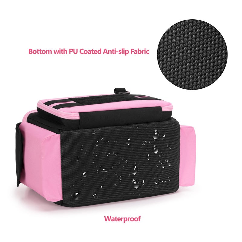 Rexmica Pink Tool Bag for Women, Tool Storage Organizer with Anti-friction and Thick Padded Bottom, Tactical Range Bag, Multi-functional Work Bag for Repairman, Electrician, Carpenters, Pink - Image 5