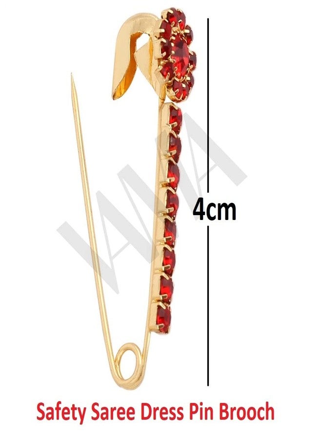 VAMA FASHIONS Multicolour saree pins for sari pleats Pallu Dresses Lehangas for women - Image 3
