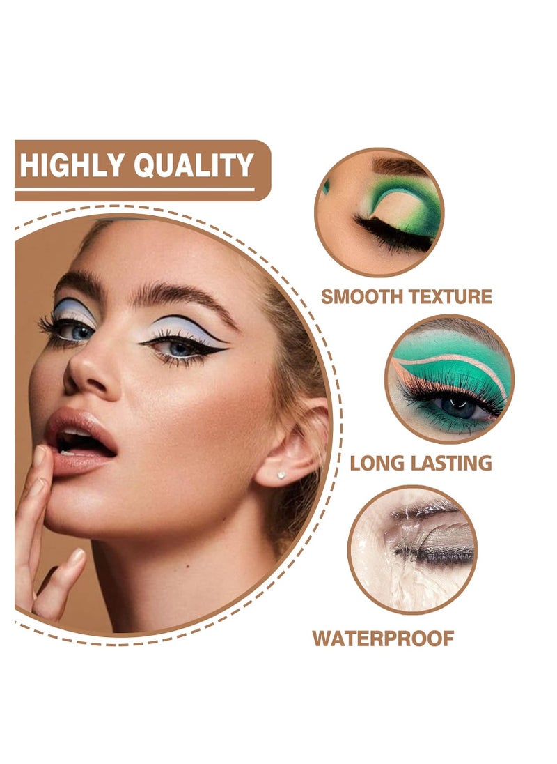 XINGXYUEL Eyeshadow Primer Dark Eye Shadow Primer Liquid Matte Eye Primer Waterproof Long Lasting Uniform Color Rendering Eyeshadow Primer for Women Oily Lids Eyeshadow Makeup-Dark  - Image 2