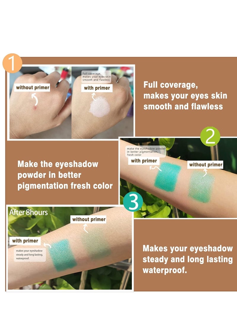 XINGXYUEL Eyeshadow Primer Dark Eye Shadow Primer Liquid Matte Eye Primer Waterproof Long Lasting Uniform Color Rendering Eyeshadow Primer for Women Oily Lids Eyeshadow Makeup-Dark  - Image 4