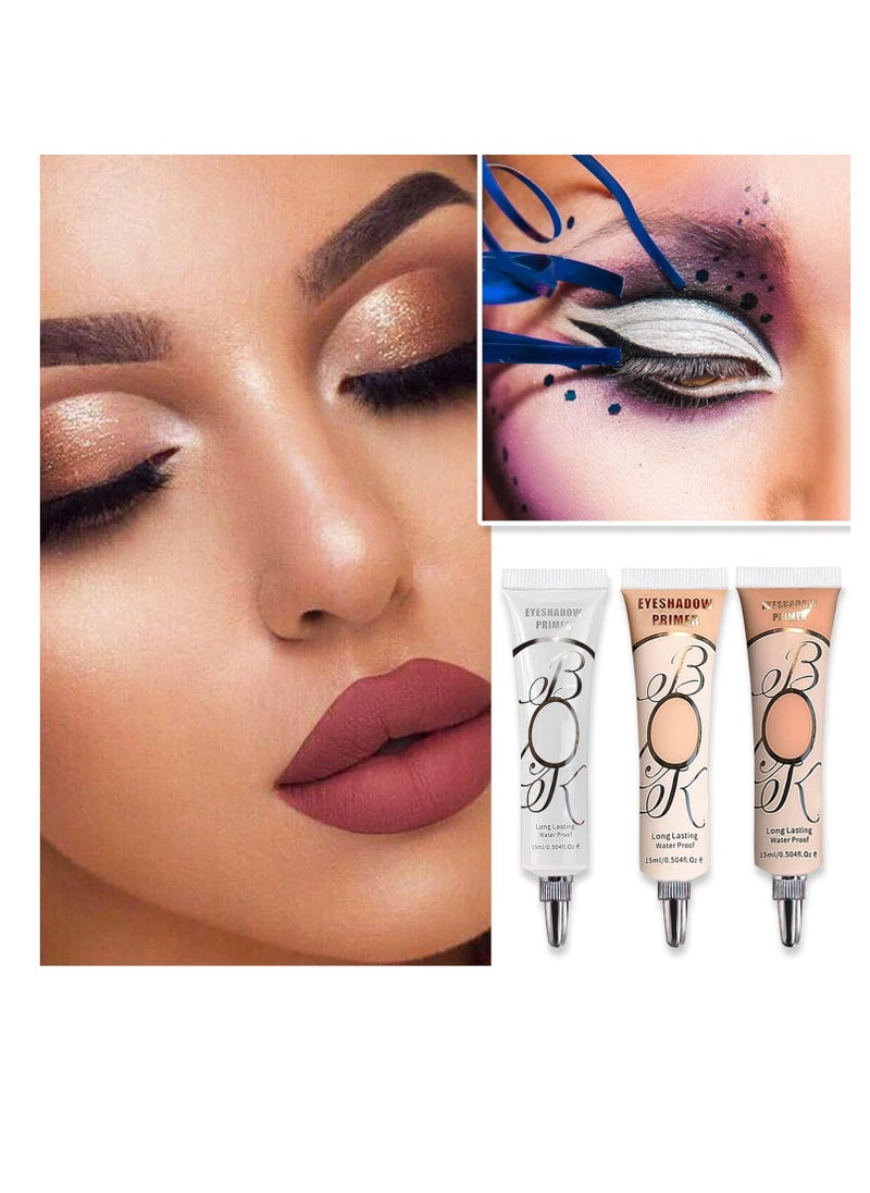 XINGXYUEL - Eyeshadow Primer Dark Eye Shadow Primer Liquid Matte Eye Primer Waterproof Long Lasting Uniform Color Rendering Eyeshadow Primer for Women Oily Lids Eyeshadow Makeup-Dark - Image 1