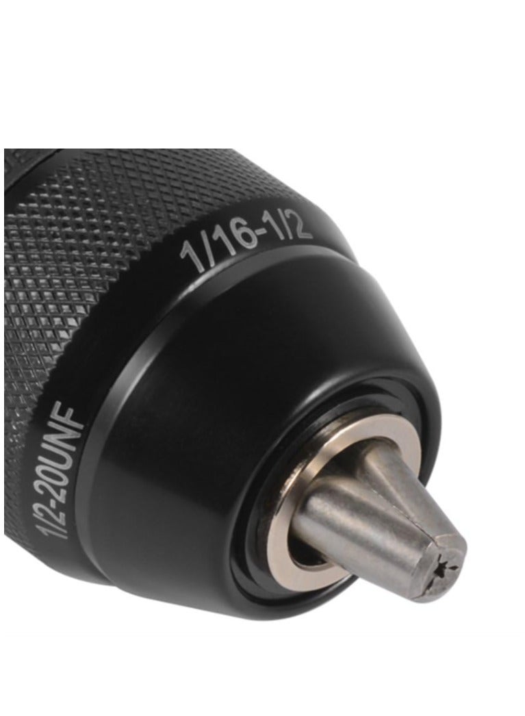 Yakumuz Metal Sleeve 1/2-20UNF 2-13MM 1/16-1/2 Inch Keyless Drill Chuck, Yakumuz Quick Change Adapter Hammer Converter Conversion Tool with SDS Plus Shank Adaptor - Image 4