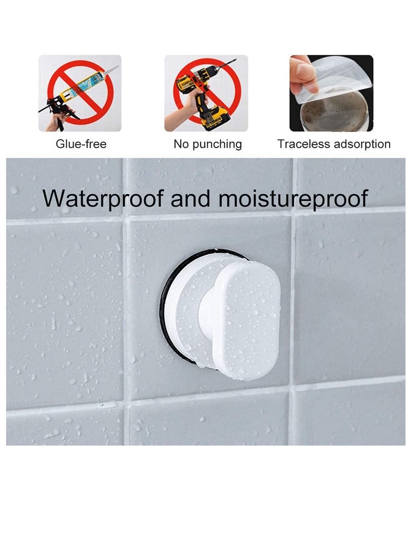 Generic Suction Cup Handles, Glass Door Suction Cup Handles Vacuum Suction Cup Handles Strong Suction Cup Pull Handles for Glass Bathroom Wall, Shower, Cabinet, Mini Fridge, White (2 Pack)  - Image 3