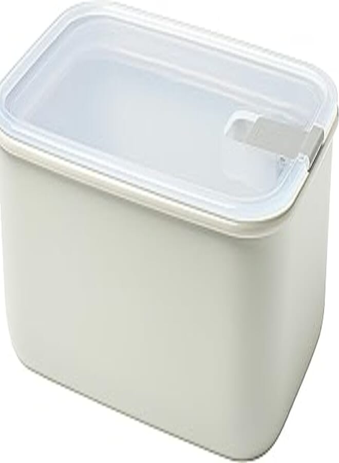 Mepal EasyClip Glass 51oz/1500ml - Premium Leakproof & Airtight Food Storage, BPA-Free Lid | One-Click Open & Close System | Nordic White | Made in Holland