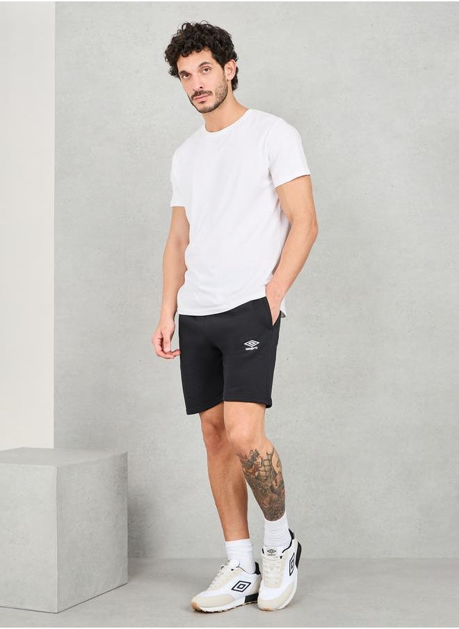 umbro - Logo Print Fleece Shorts - Image 1