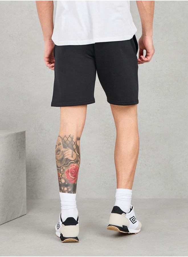 umbro - Logo Print Fleece Shorts - Image 1